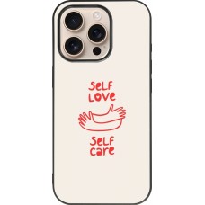 iPhone 16 Pro Case Hülle - Silikon schwarz Saint Valentines Day 26 Self love self care