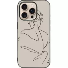 Coque iPhone 16 Pro - Silicone rigide noir Salnikova 05