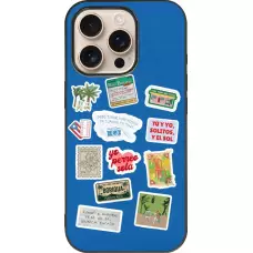 Coque iPhone 16 Pro - Silicone rigide noir Seals of the Dominican Republic DTMF