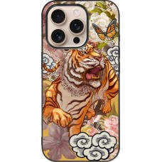 iPhone 16 Pro Case Hülle - Silikon schwarz Spring 23 japanese tiger