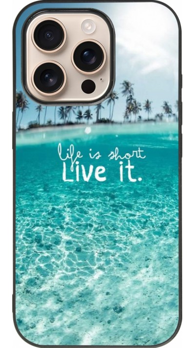 iPhone 16 Pro Case Hülle - Silikon schwarz Summer 18 24