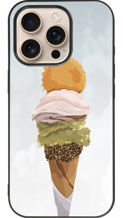 iPhone 16 Pro Case Hülle - Silikon schwarz Summer 2025 Cornet