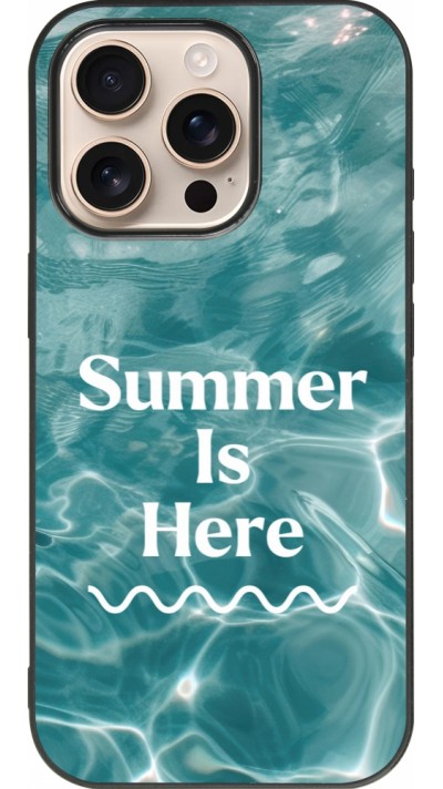iPhone 16 Pro Case Hülle - Silikon schwarz Summer 2025 Summer is here