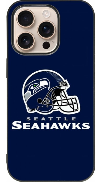 iPhone 16 Pro Case Hülle - Silikon schwarz Super Bowl 26 Seattle 3