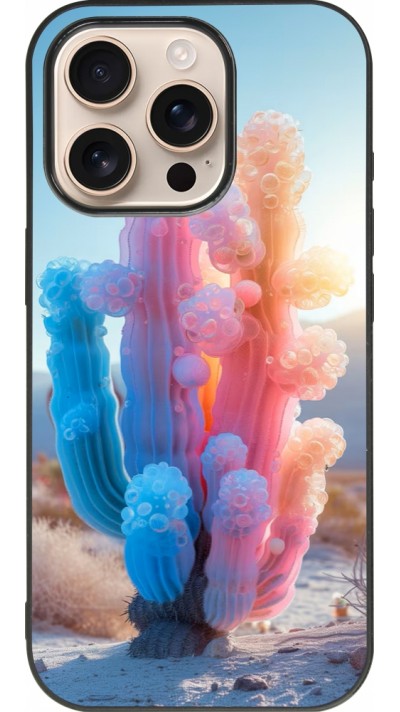 Coque iPhone 16 Pro - Silicone rigide noir Artificial vegetation 2025