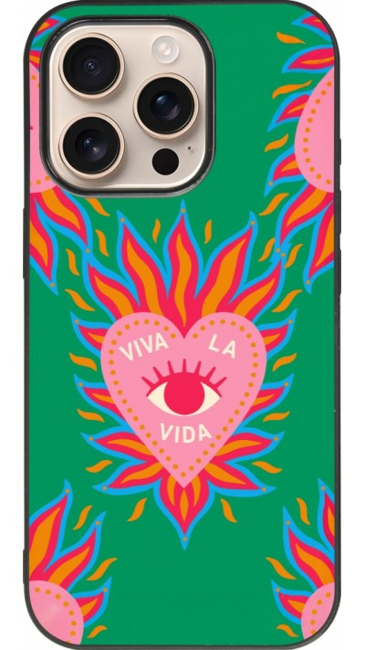 iPhone 16 Pro Case Hülle - Silikon schwarz Viva la vida 2026