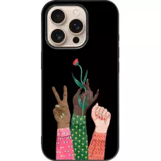 Coque iPhone 16 Pro - Silicone rigide noir Womens day 2026 2