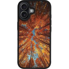 iPhone 17 Case Hülle - Silikon schwarz Autumn 25 Trees