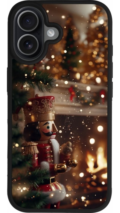 iPhone 17 Case Hülle - Silikon schwarz Christmas 25 Xmas Nutcracker