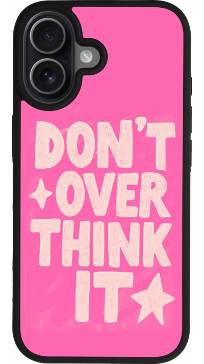 iPhone 17 Case Hülle - Silikon schwarz Dont over think it 2026