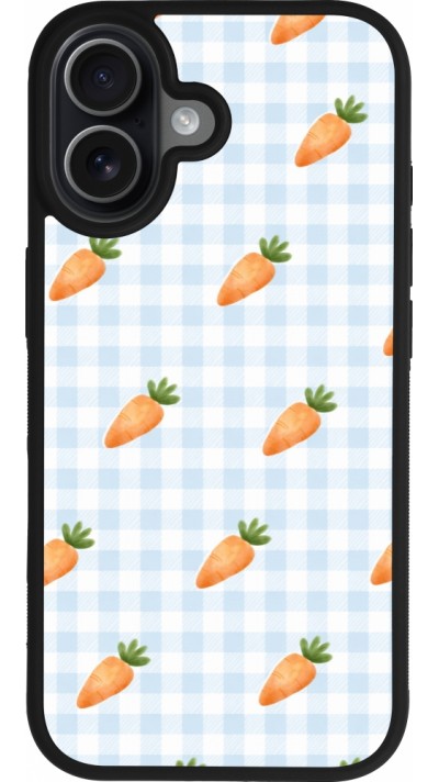 iPhone 17 Case Hülle - Silikon schwarz Easter 2026 Pattern carrots