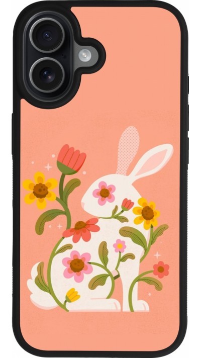 iPhone 17 Case Hülle - Silikon schwarz Easter 2026 Rabbit collage