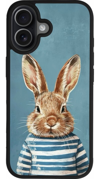 iPhone 17 Case Hülle - Silikon schwarz Easter 2026 Rabbit navy