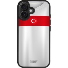 iPhone 17 Case Hülle - Silikon schwarz Türkei personalisierbares Fussballtrikot