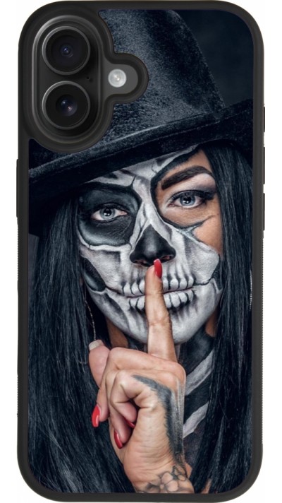 iPhone 17 Case Hülle - Silikon schwarz Halloween 18 19