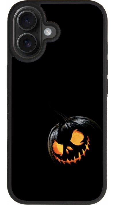 iPhone 17 Case Hülle - Silikon schwarz Halloween 2023 discreet pumpkin