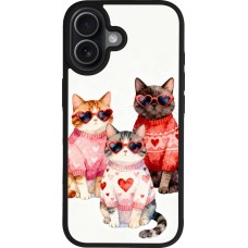 iPhone 17 Case Hülle - Silikon schwarz Saint Valentines Day 26 Cat Love