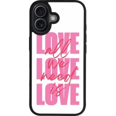 iPhone 17 Case Hülle - Silikon schwarz Saint Valentines Day 26 Love all we need is