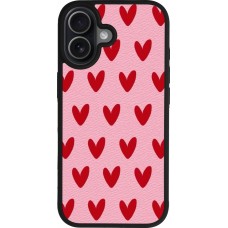 iPhone 17 Case Hülle - Silikon schwarz Saint Valentines Day 26 Pattern heart