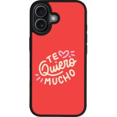 iPhone 17 Case Hülle - Silikon schwarz Saint Valentines Day 26 Te quiero mucho