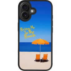 iPhone 17 Case Hülle - Silikon schwarz Summer 2025 Bring me to the beach