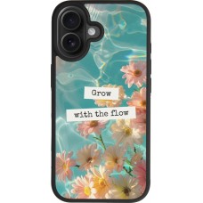 iPhone 17 Case Hülle - Silikon schwarz Summer 2025 Grow with the flow