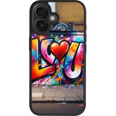 iPhone 17 Case Hülle - Silikon schwarz Valentin 2025 Liebe U Tag