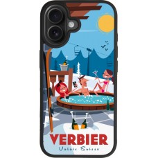 iPhone 17 Case Hülle - Silikon schwarz Verbier Mountain Jacuzzi