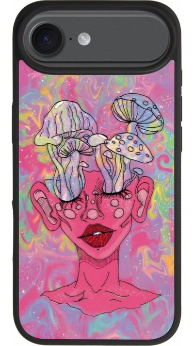 iPhone Air Case Hülle - Silikon schwarz Psychedelic pink mushroom iPhone Air Case Hülle - Silikon schwarz Psychedelic pink mushroom