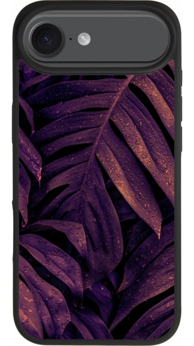 iPhone Air Case Hülle - Silikon schwarz Purple Light Leaves iPhone Air Case Hülle - Silikon schwarz Purple Light Leaves