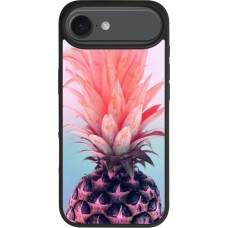 iPhone Air Case Hülle - Silikon schwarz Purple Pink Pineapple