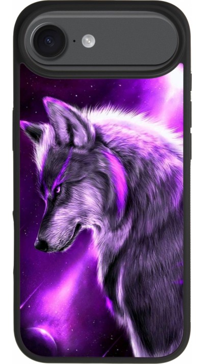 iPhone Air Case Hülle - Silikon schwarz Purple Sky Wolf iPhone Air Case Hülle - Silikon schwarz Purple Sky Wolf
