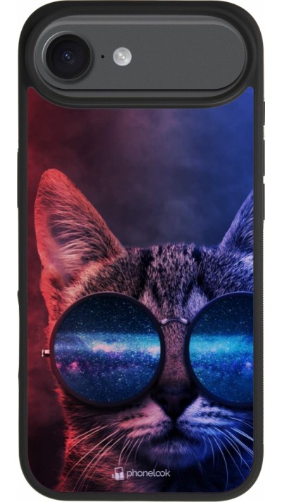 iPhone Air Case Hülle - Silikon schwarz Red Blue Cat Glasses iPhone Air Case Hülle - Silikon schwarz Red Blue Cat Glasses