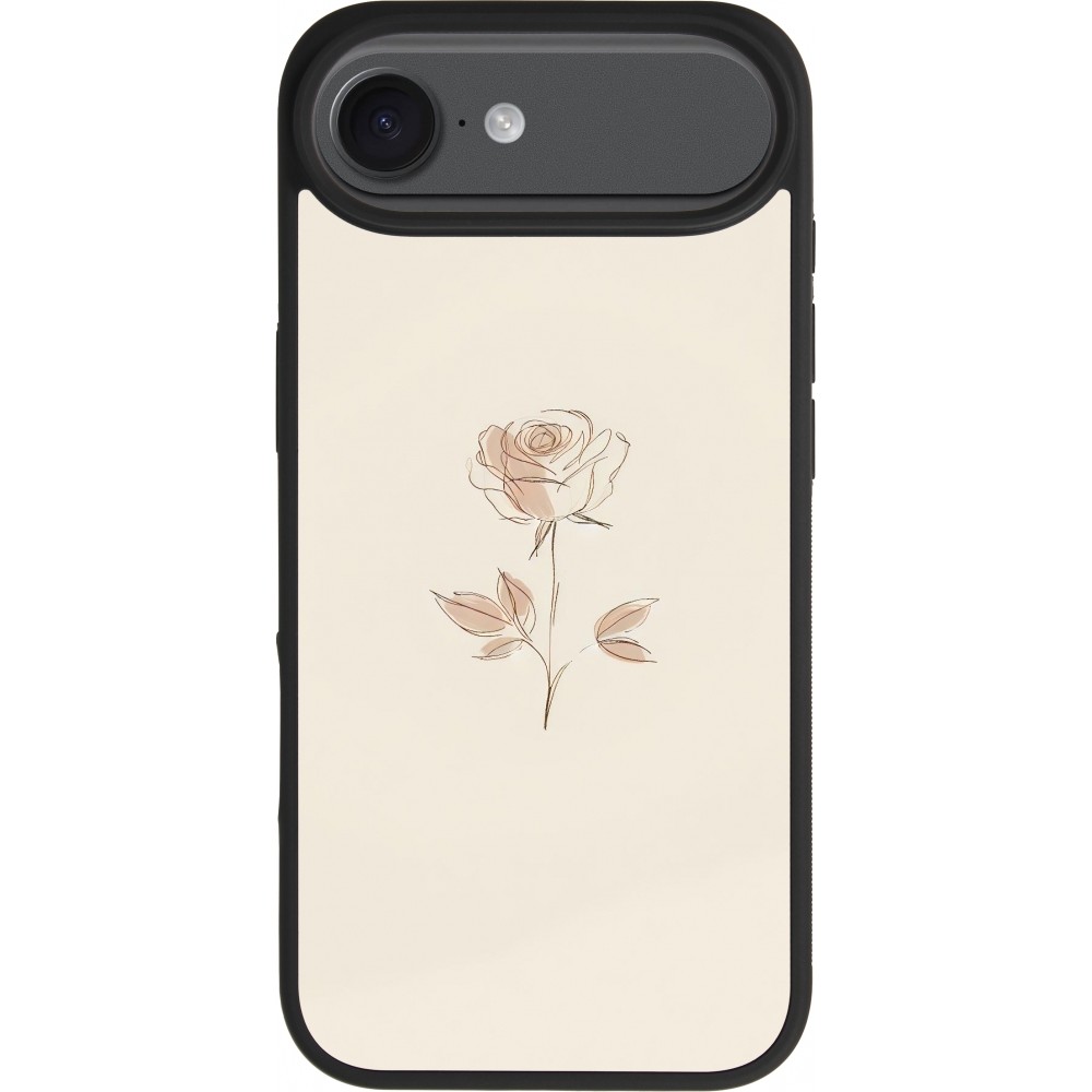 iPhone Air Case Hülle - Silikon schwarz Rosa Sand Minimalistisch