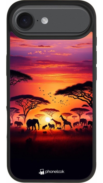 iPhone Air Case Hülle - Silikon schwarz Safari Sonnenuntergang Wildtiere iPhone Air Case Hülle - Silikon schwarz Safari Sonnenuntergang Wildtiere