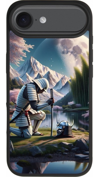 iPhone Air Case Hülle - Silikon schwarz Samurai Katana Mond iPhone Air Case Hülle - Silikon schwarz Samurai Katana Mond