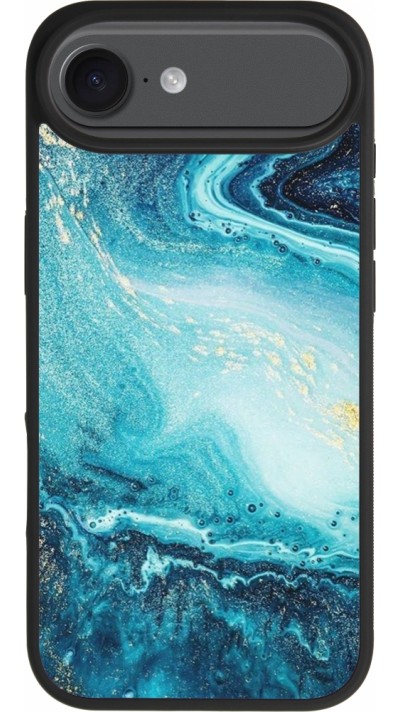 iPhone Air Case Hülle - Silikon schwarz Sea Foam Blue iPhone Air Case Hülle - Silikon schwarz Sea Foam Blue