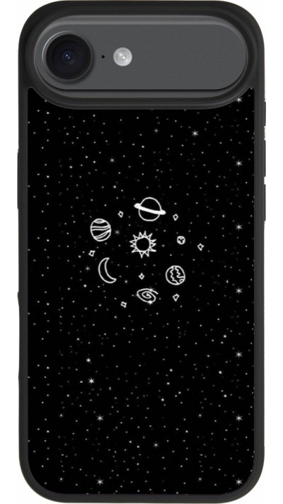 iPhone Air Case Hülle - Silikon schwarz Space Doodle iPhone Air Case Hülle - Silikon schwarz Space Doodle