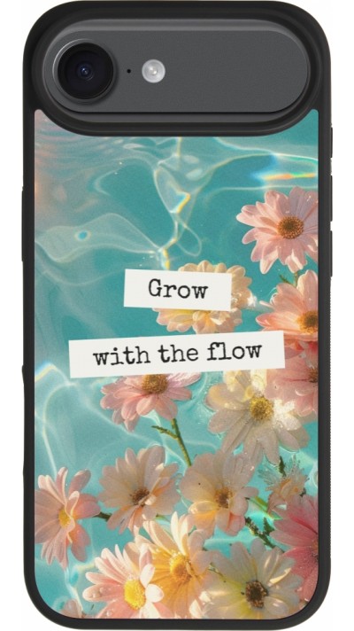 iPhone Air Case Hülle - Silikon schwarz Summer 2025 Grow with the flow