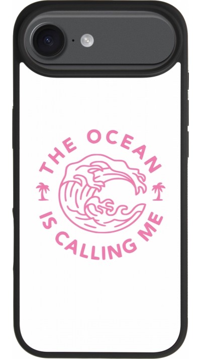 Coque iPhone Air - Silicone rigide noir The Ocean is calling me