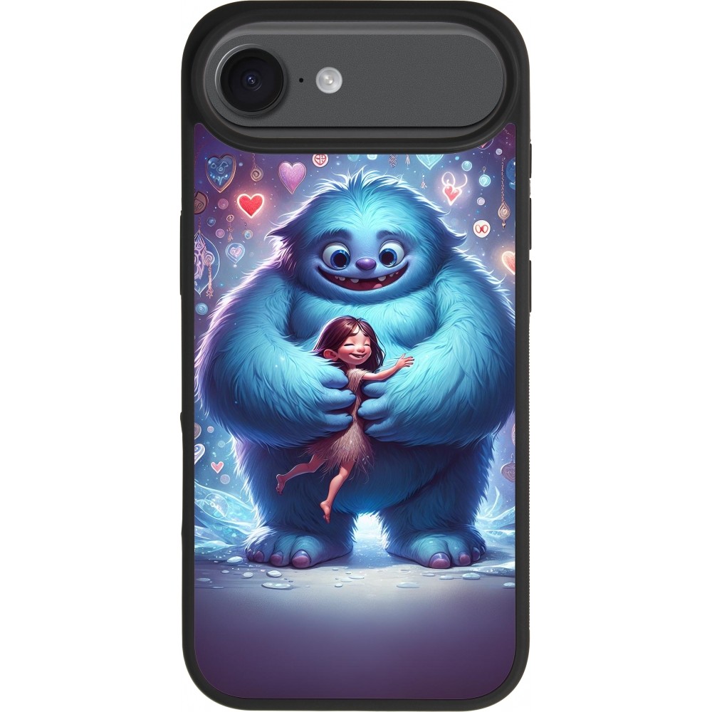 iPhone Air Case Hülle - Silikon schwarz Valentin 2024 Flauschige Liebe