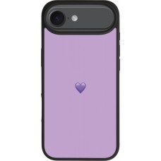 iPhone Air Case Hülle - Silikon schwarz Valentine 2023 purpule single heart