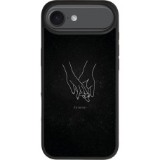 iPhone Air Case Hülle - Silikon schwarz Valentine 2023 hands forever