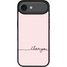 iPhone Air Case Hülle - Silikon schwarz Valentine 2023 i love you writing
