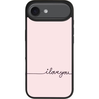 iPhone Air Case Hülle - Silikon schwarz Valentine 2023 i love you writing