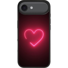 iPhone Air Case Hülle - Silikon schwarz Valentine 2023 single neon heart