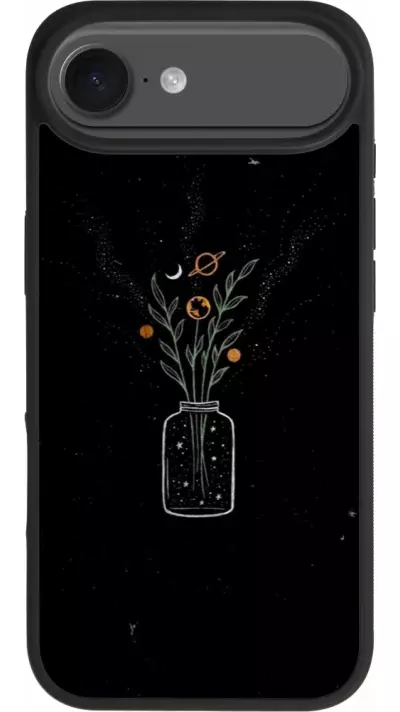 Coque iPhone Air - Silicone rigide noir Vase black