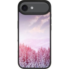 iPhone Air Case Hülle - Silikon schwarz Winter 22 Pink Forest