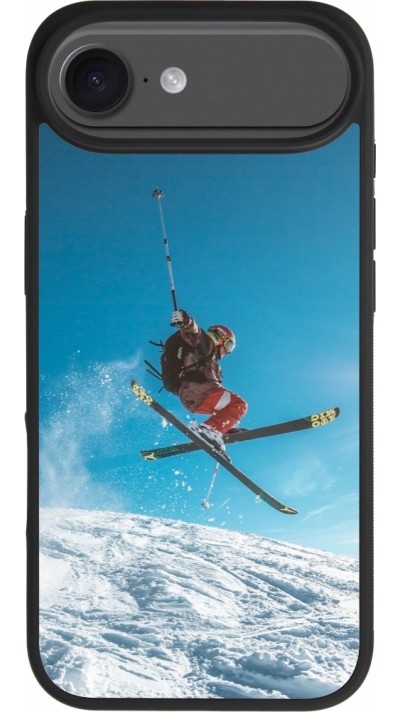 iPhone Air Case Hülle - Silikon schwarz Winter 22 Ski Jump