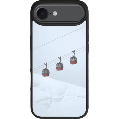 iPhone Air Case Hülle - Silikon schwarz Winter 22 ski lift